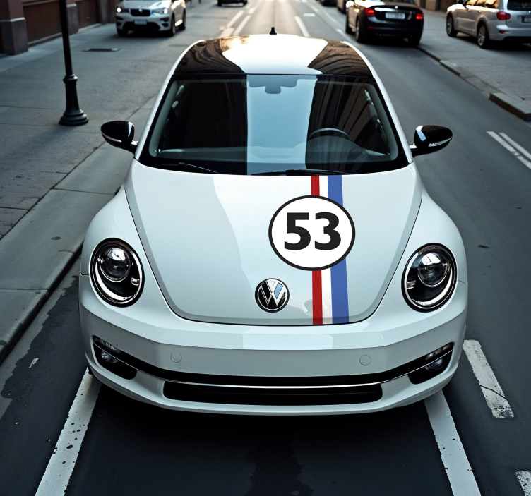 Autocolant pentru auto numărul herbie - TenStickers