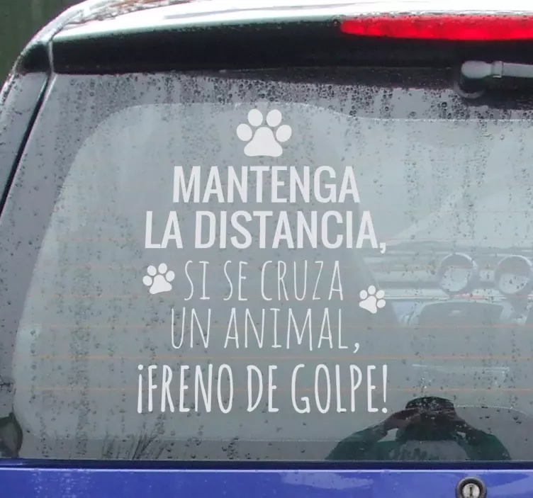 Autocolant pentru auto pegatina para coches distanta animale - TenStickers