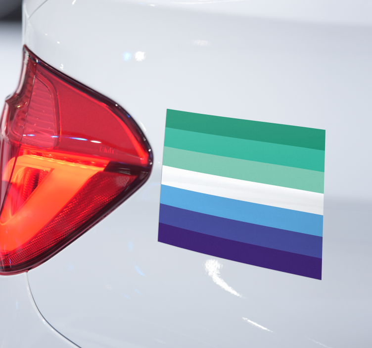 Autocolant pentru auto steag gay - TenStickers