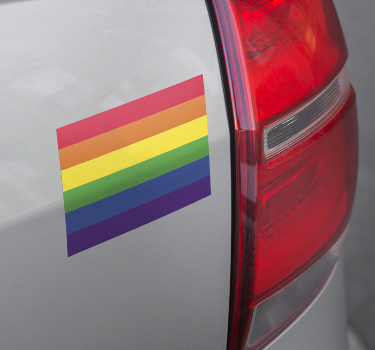 Autocolant pentru auto steag lgbtq - TenStickers