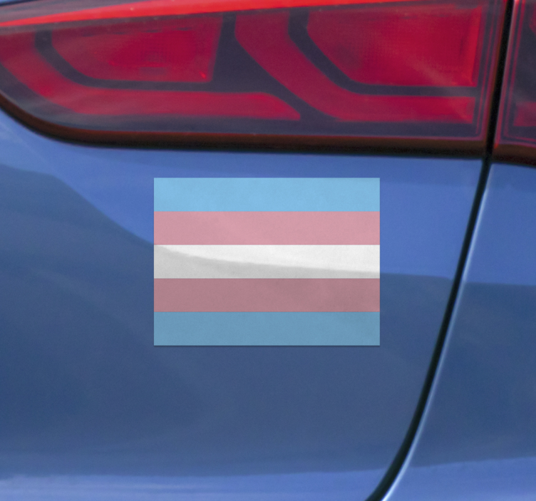 Autocolant pentru auto steag trans - TenStickers