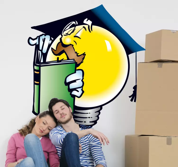 Autocolant pentru becuri pentru profesor - TenStickers