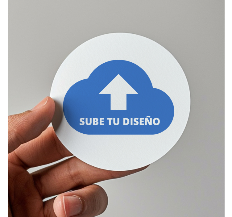 Autocolant pentru birou cerc personalizat cu logo - TenStickers