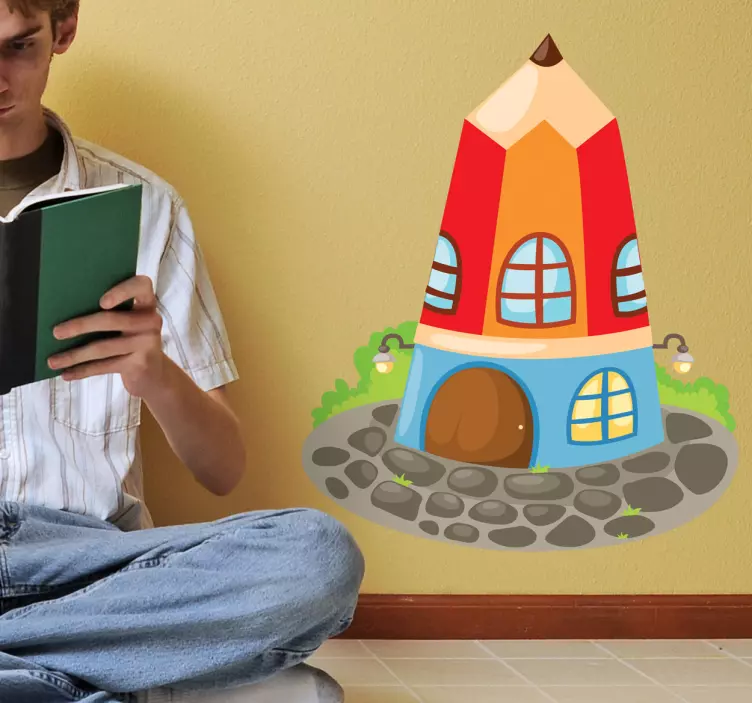 Autocolant pentru casa creion - TenStickers