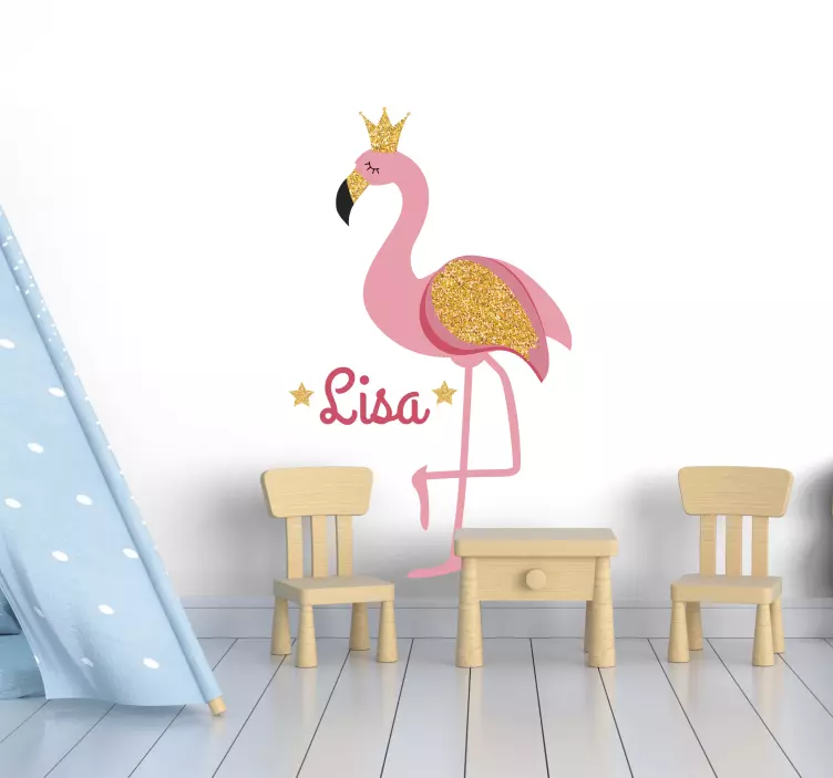 Autocolant pentru copii decorațiune drăguță cu flamingo - TenStickers
