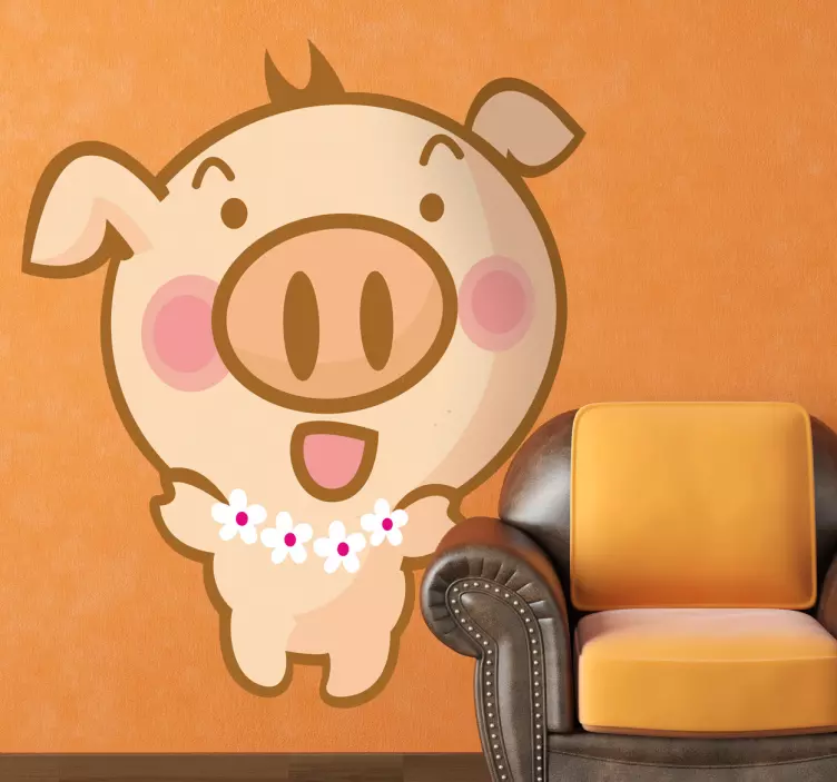 Autocolant pentru copii hawaieni - TenStickers