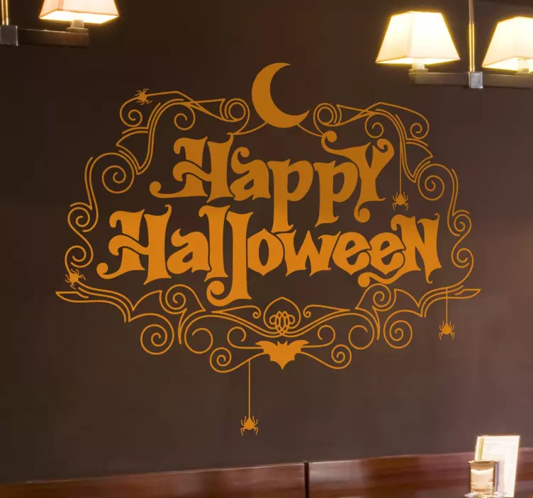 Autocolant pentru eveniment felicitări de halloween - TenStickers
