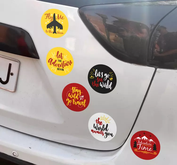 Calatorii eticheteaza autocolant pentru masina - TenStickers