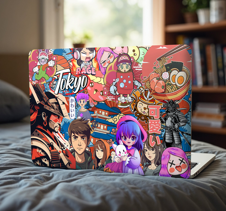 Autocolant pentru laptop bombă cu autocolante anime - TenStickers