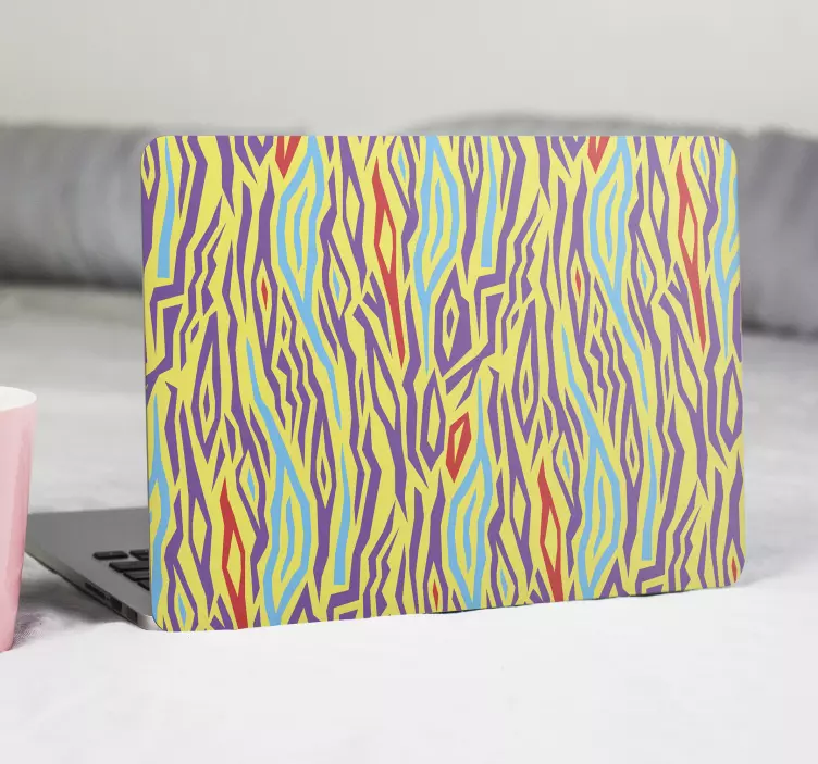 Autocolant pentru laptop concept abstract colorat - TenStickers