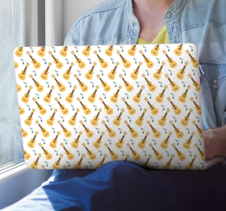 Autocolant pentru laptop cu motif instrumente muzicale - TenStickers