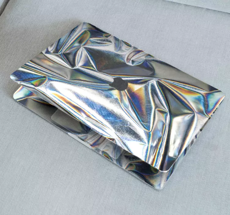 Autocolant pentru laptop cu textură holografică metalizată - TenStickers