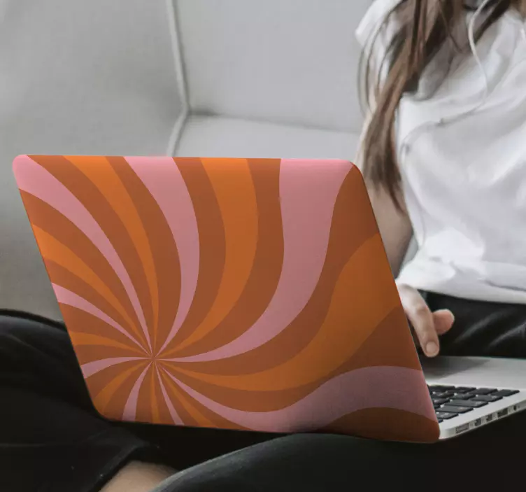 Skinuri pentru laptop curcubeu din anii 70 - TenStickers