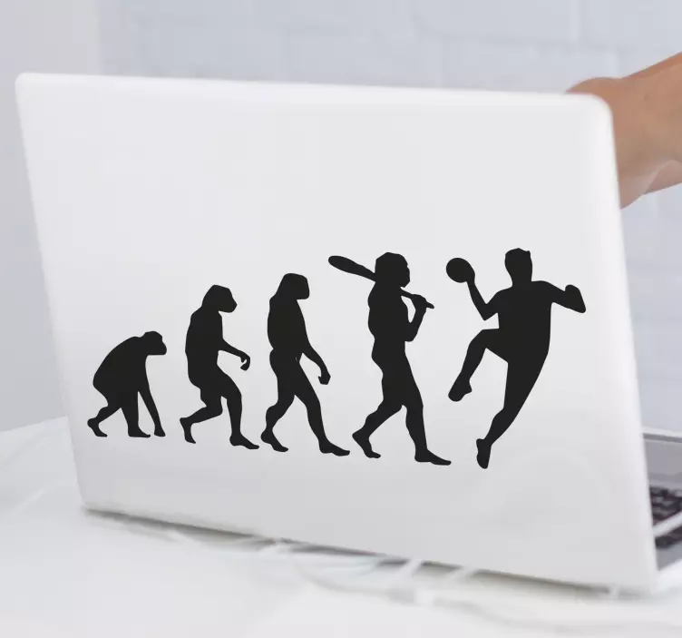 Autocolant pentru laptop evoluția atletismului - TenStickers