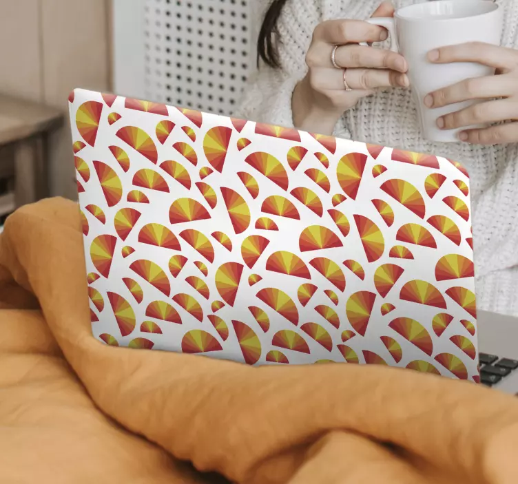 Autocolant pentru laptop figuri geometrice vibrante - TenStickers