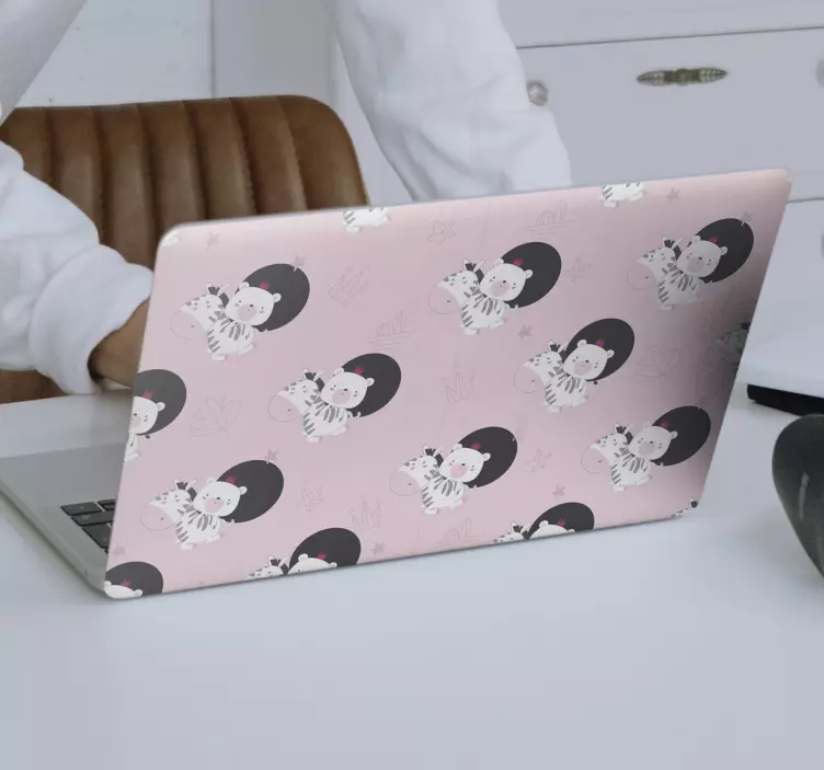 Autocolant pentru laptop model animal jucăuș - TenStickers