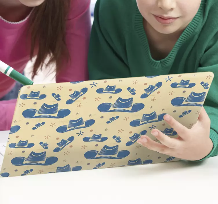Autocolant pentru laptop model de pălărie de cowboy - TenStickers