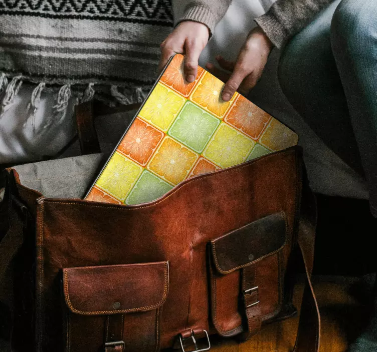 Autocolant pentru laptop model plăci citrice - TenStickers