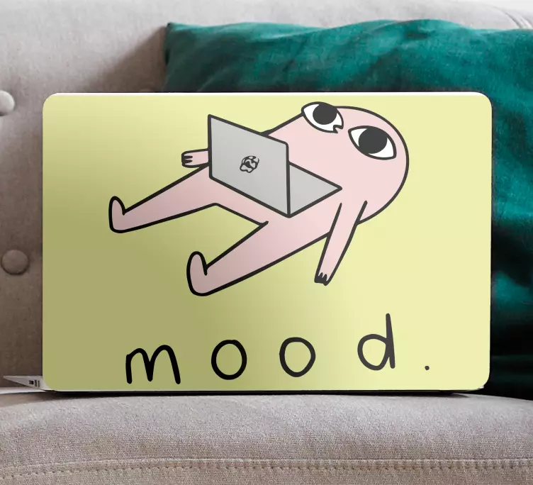 Autocolant pentru laptop personaj relaxat - TenStickers