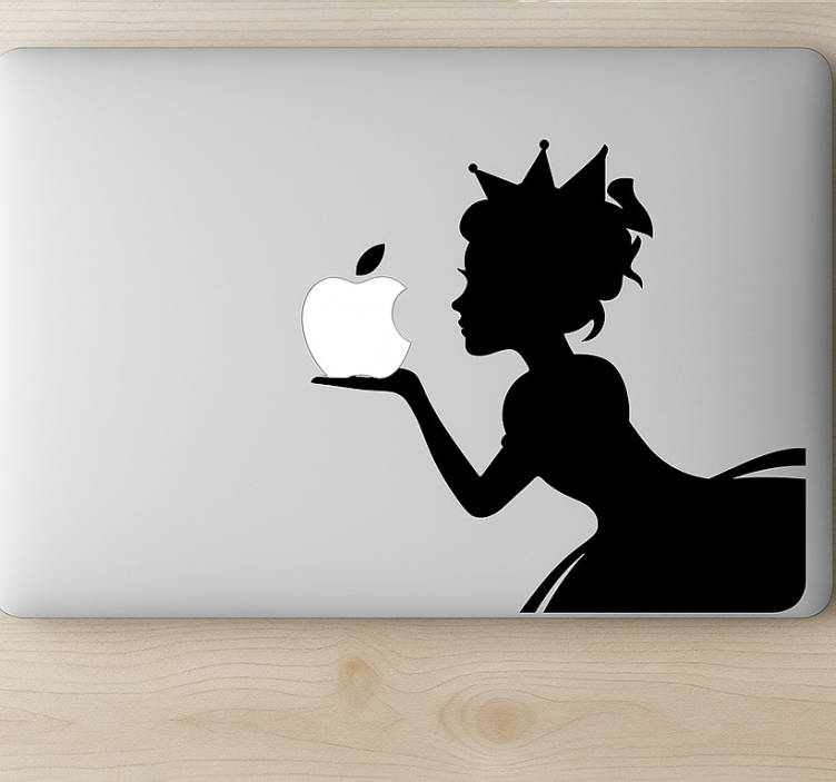 Autocolant pentru laptop prințesă macbook - TenStickers