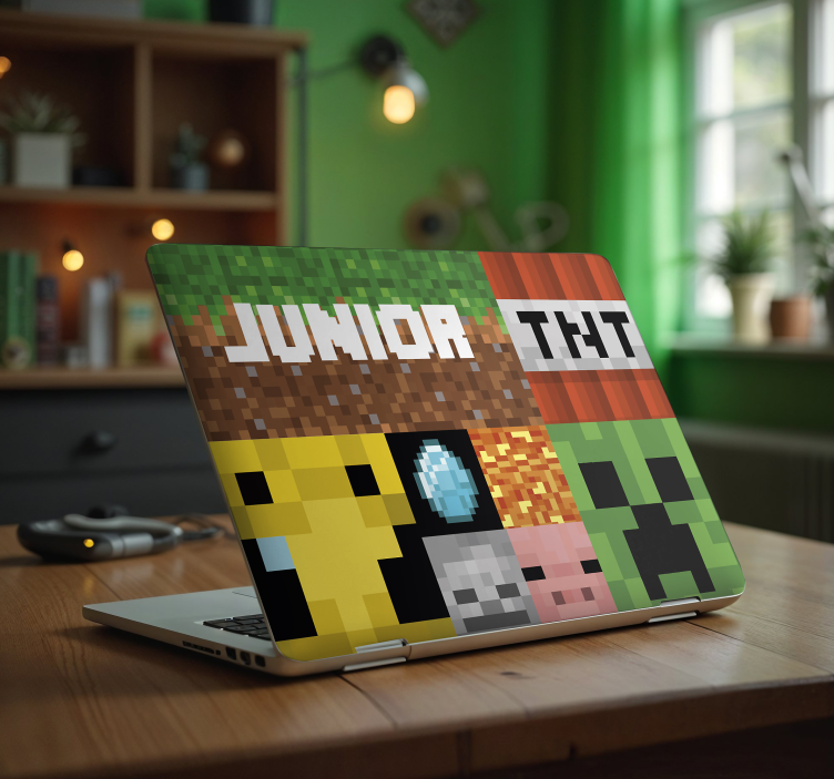 Autocolant pentru laptop formă geometrică pentru jocuri - TenStickers