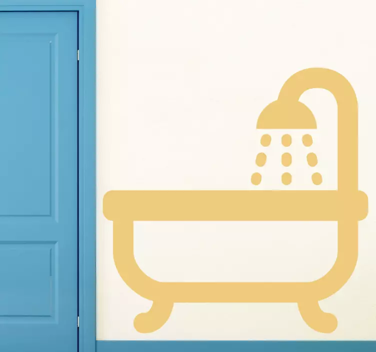 Autocolant pentru pictograma baie - TenStickers