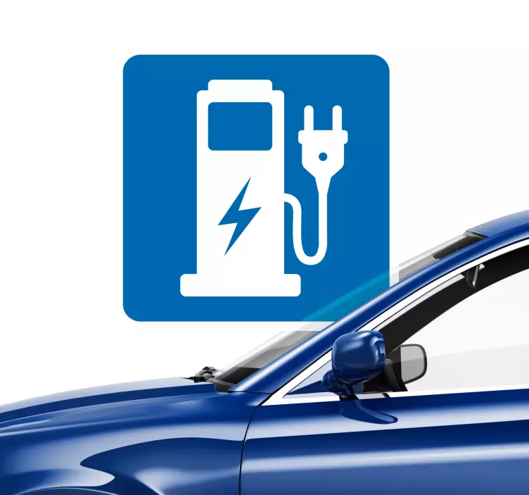 Semn de vinil punct electric de încărcare - TenStickers