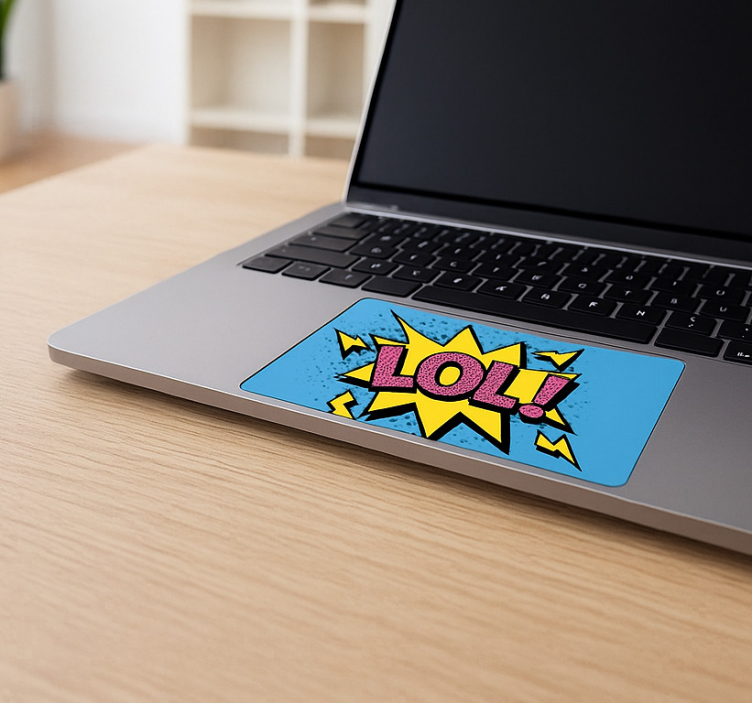 Autocolant pentru touchpad model exploziv cu nume - TenStickers