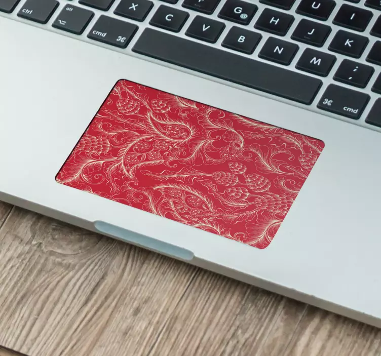 Autocolant pentru touchpad model floral decorativ - TenStickers