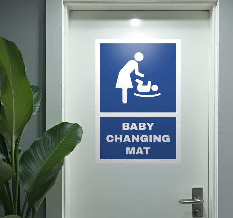 Autocolant pentru usa baby changing mat - TenStickers