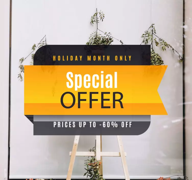 Vineri Negre Stickere ofertă promoțională specială - TenStickers