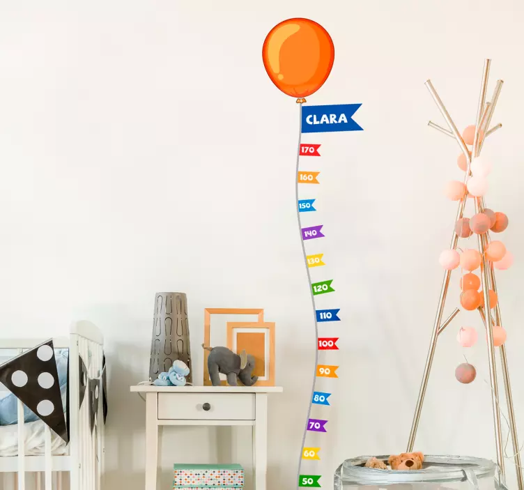 Personalizabil glob înălțime decal grafic - TenStickers