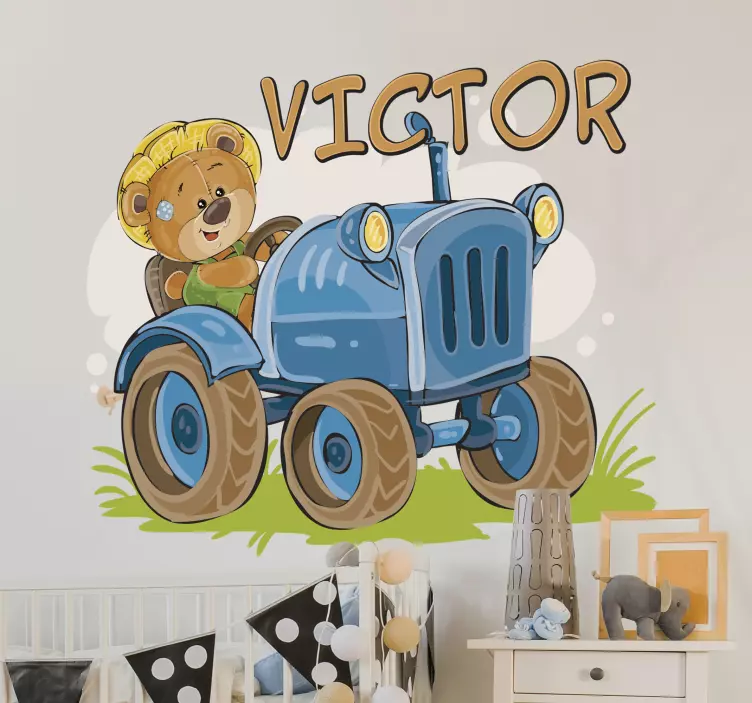 Autocolant personalizabil pentru tractor - TenStickers