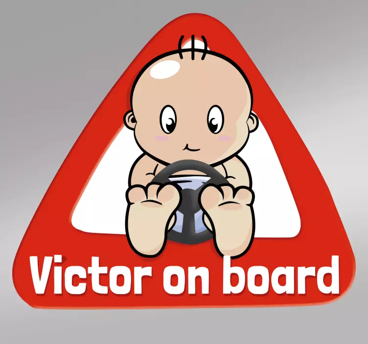 Autocolant personalizat la bord - TenStickers