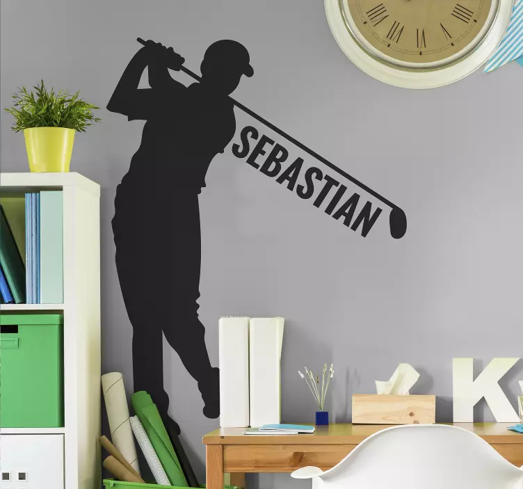 Autocolant personalizat pentru golf player - TenStickers