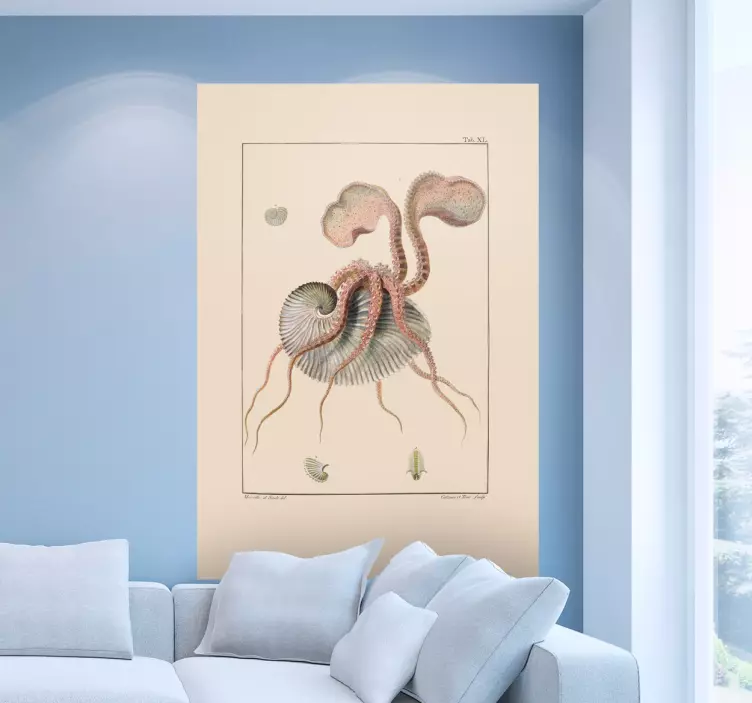 Autocolant pește creatură marină complexă - TenStickers