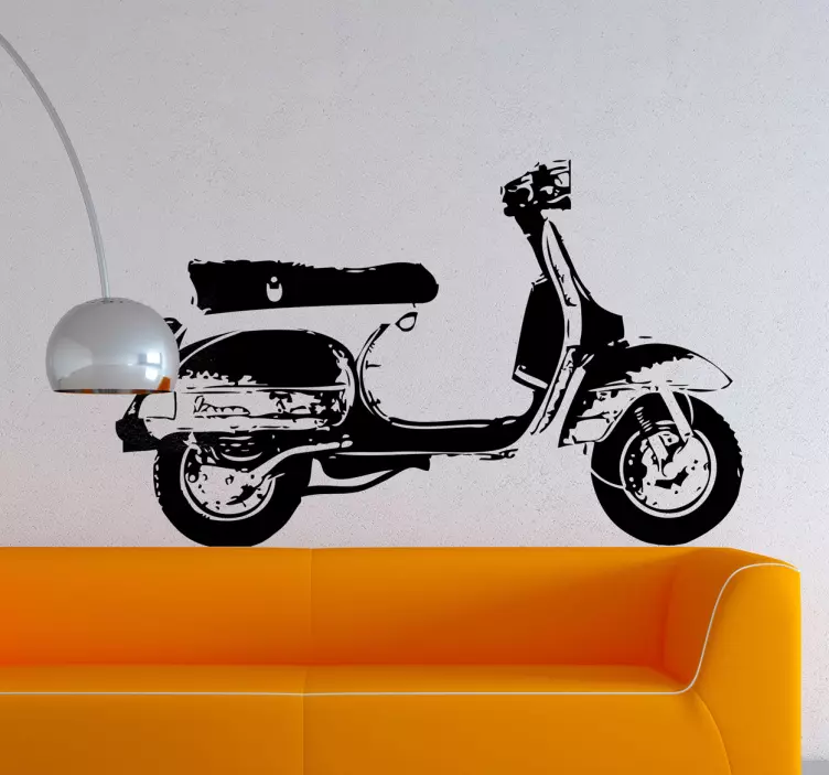 Autocolant profil vespa - TenStickers