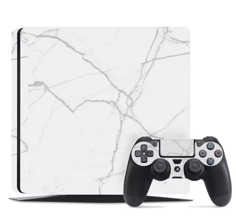 Marmură albă ps4 piele ps4 piele - TenStickers