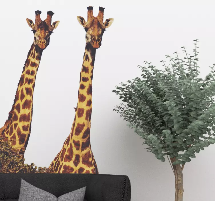 Girafe realiste decalaje animale sălbatice - TenStickers