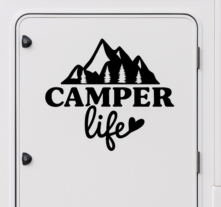 Autocolant rulotă camper life - TenStickers