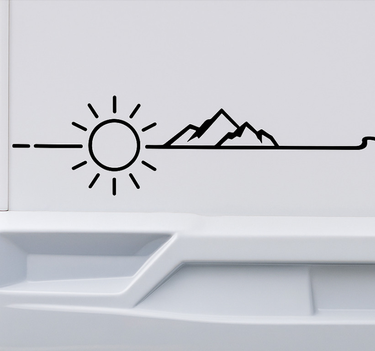 Autocolant rulotă peisaj natural custom - TenStickers