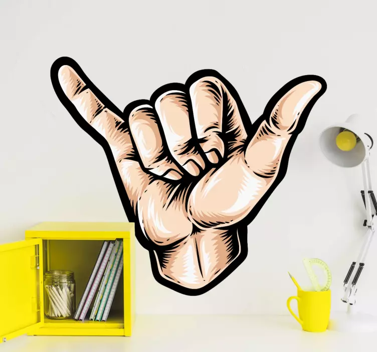 Stickere shaka mână skin-uri pentru laptop - TenStickers