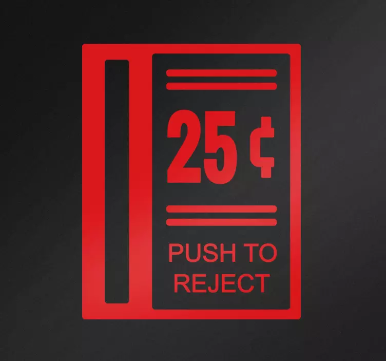 Autocolant slot pentru monede arcade - TenStickers