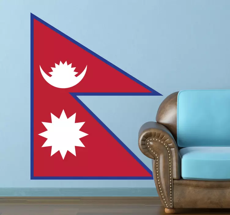 Autocolant steag nepal - TenStickers