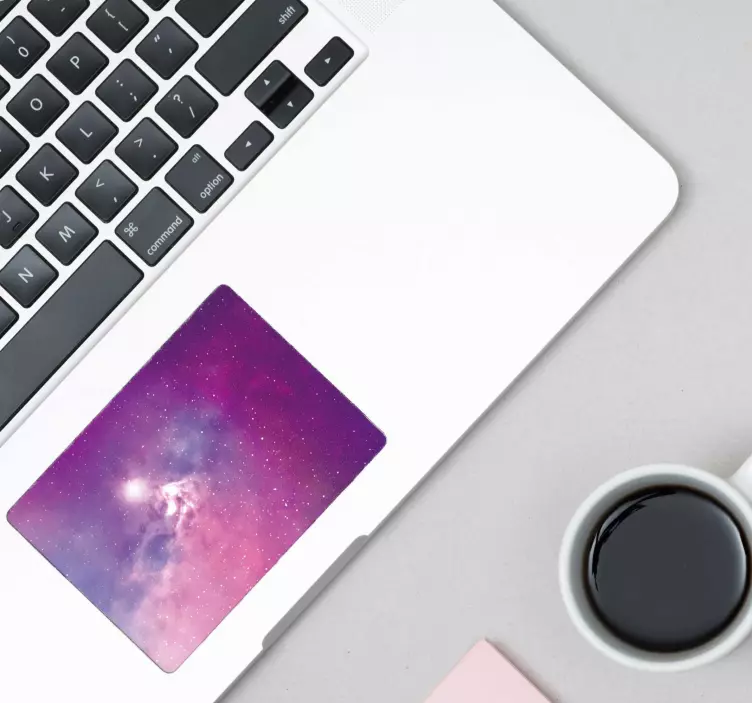 Roz nebula trackpad laptop ssticker - TenStickers