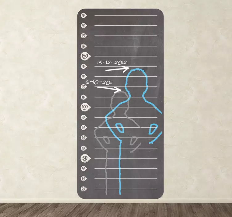 Autocolant tabel măsura înălțime - TenStickers