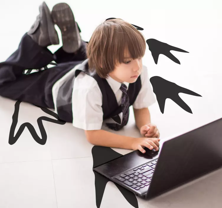 Autocolant urme de dinozaur - TenStickers