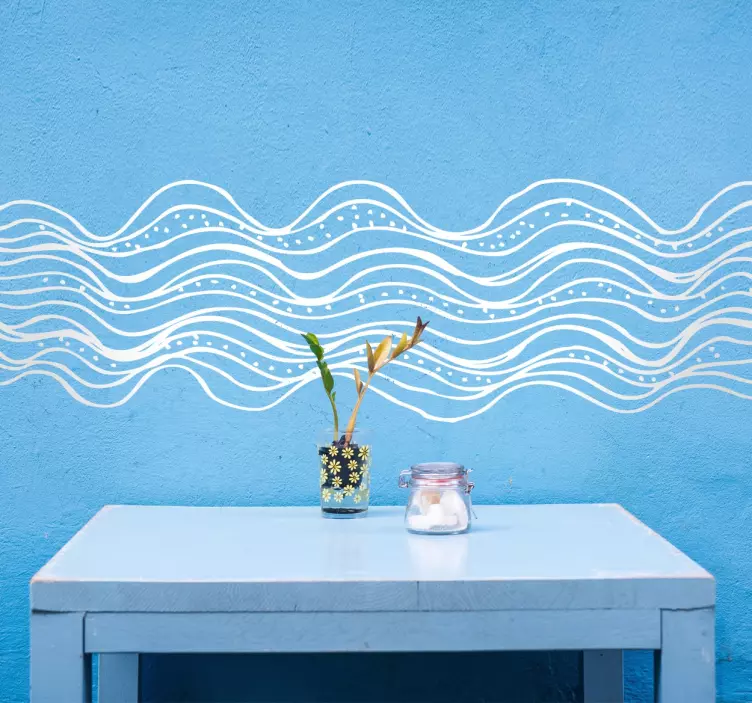 Autocolant valuri abstracte - TenStickers