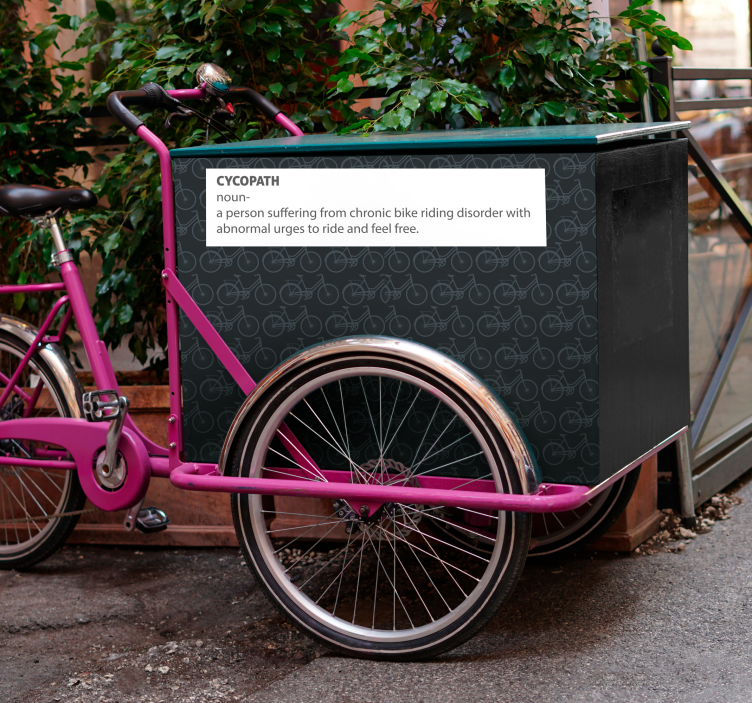 Autocolante biciclete ciclopat îndeamnă la mers cu bicicleta - TenStickers