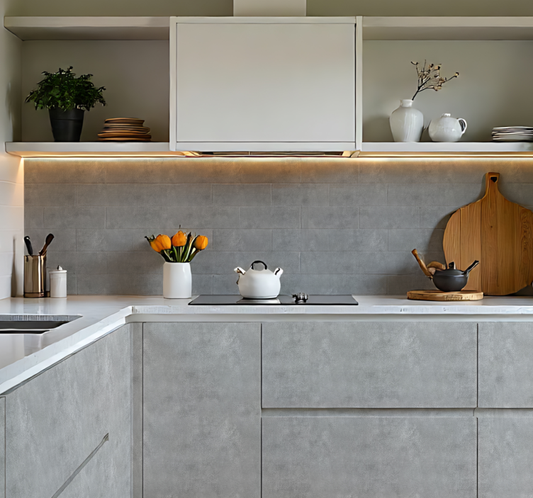 Autocolante bucătărie imitație de efect de piatră - TenStickers